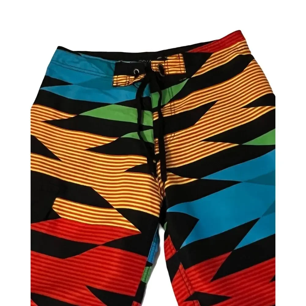 B.Split Mens Swim Trunks Size Small Board Shorts Multicolor Pull On Pocket - Picture 5 of 8